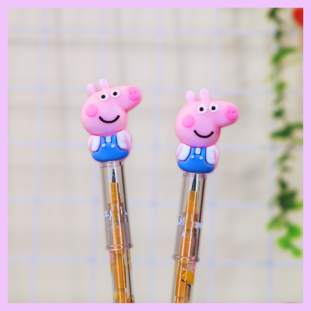 Yellow Peppa Pig push pencil
