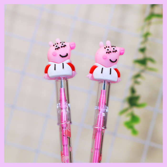 Pink Peppa Pig push pencil