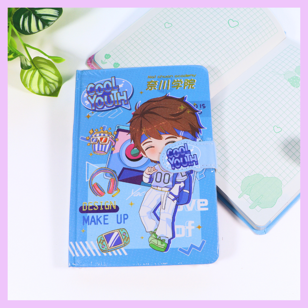 Kawaii boys journal character design