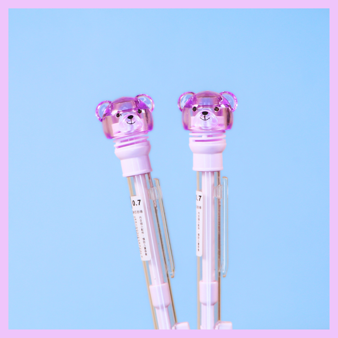 Purple bear mechanical pencil