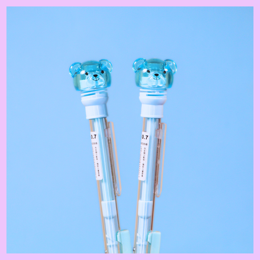Light blue bear mechanical pencil