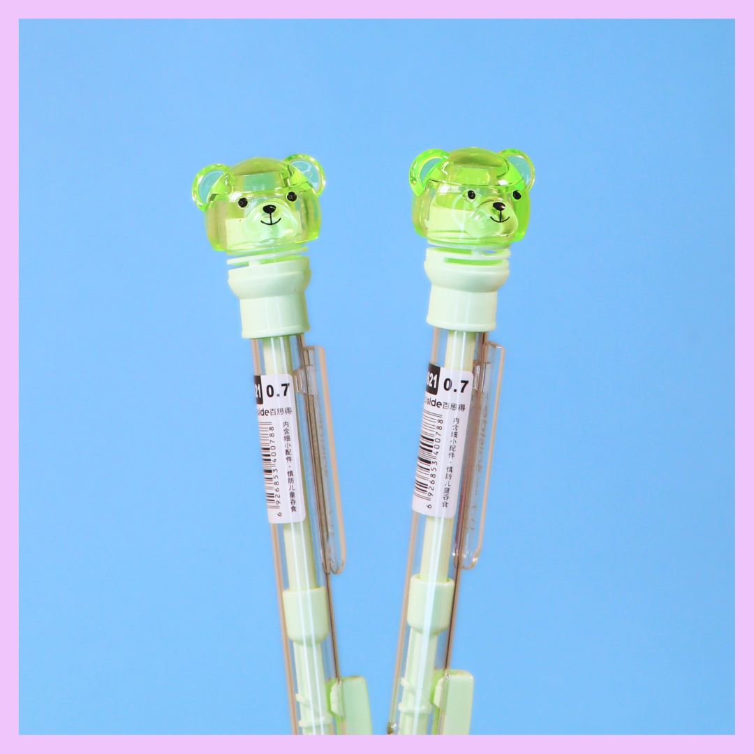 Green bear mechanical pencil
