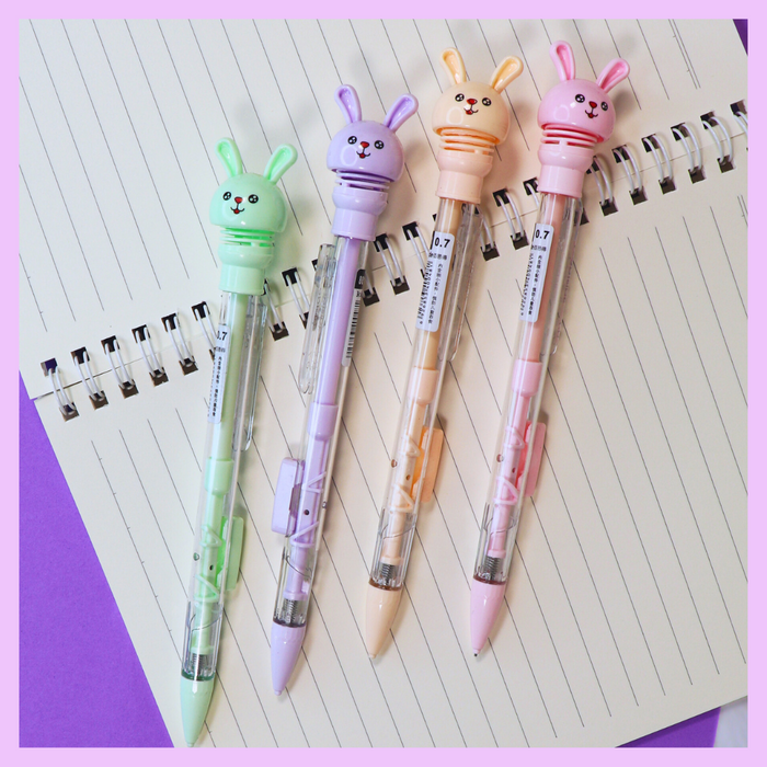 Bunny themed mechanical pencil for school stationery