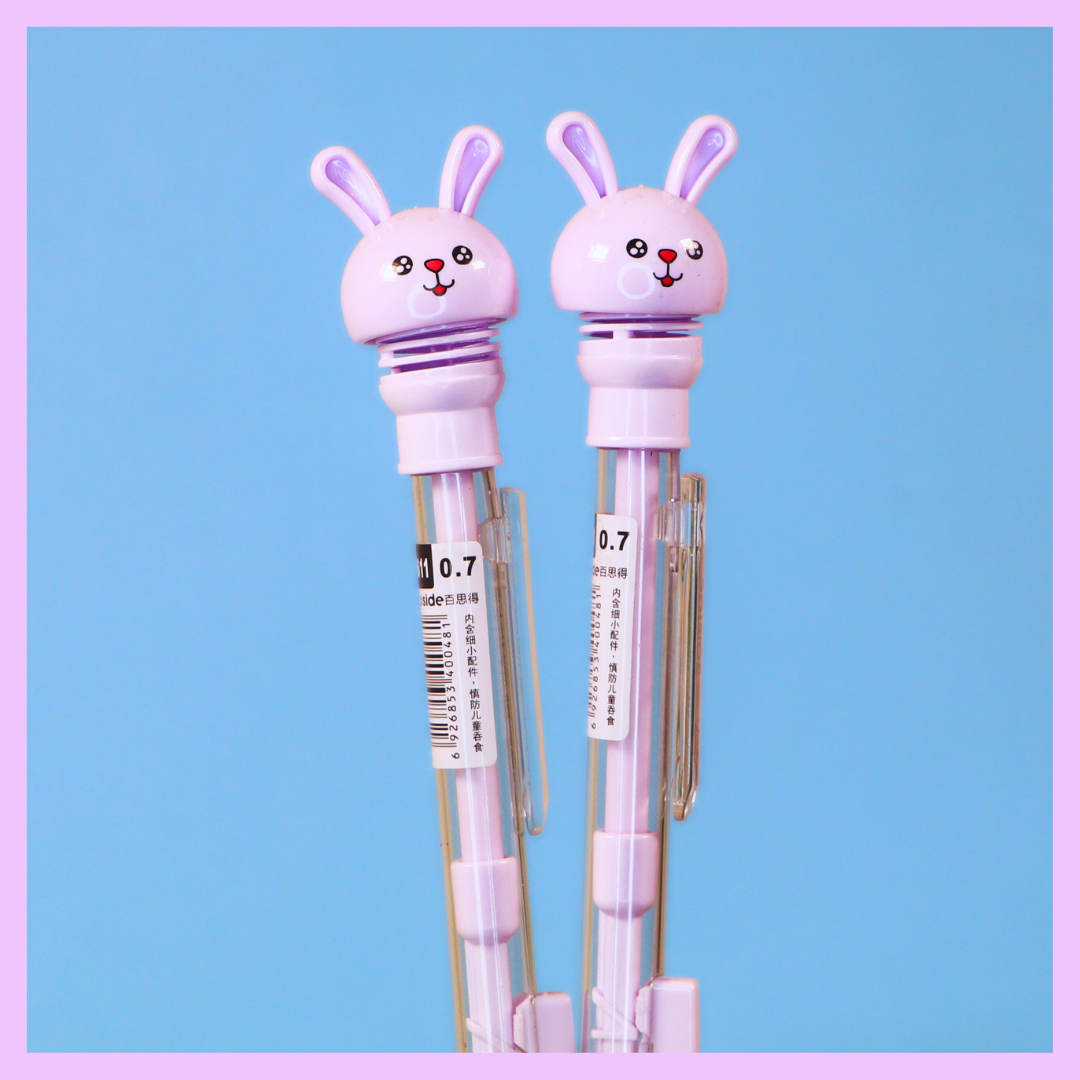 Purple bunny mechanical pencil