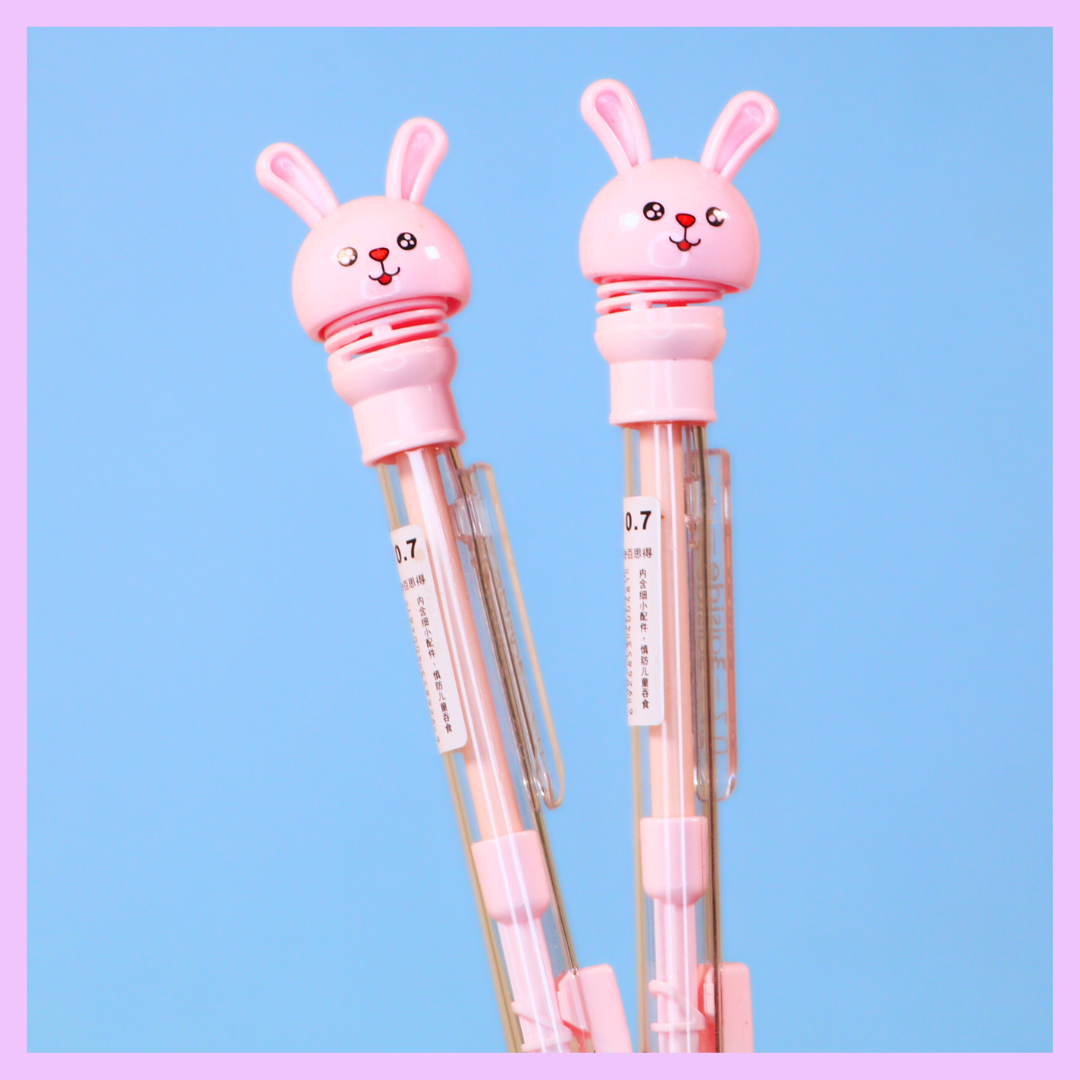 Pink bunny mechanical pencil