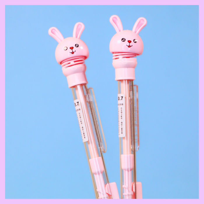 Pink bunny mechanical pencil