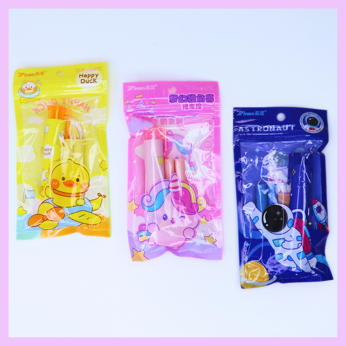 Cute clutch-style eraser for school stationery