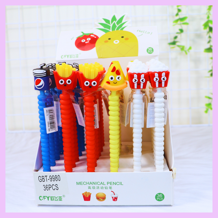 Food-themed mechanical pencil collection