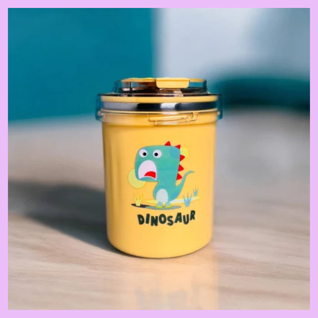Yellow 530 ml stainless steel mug