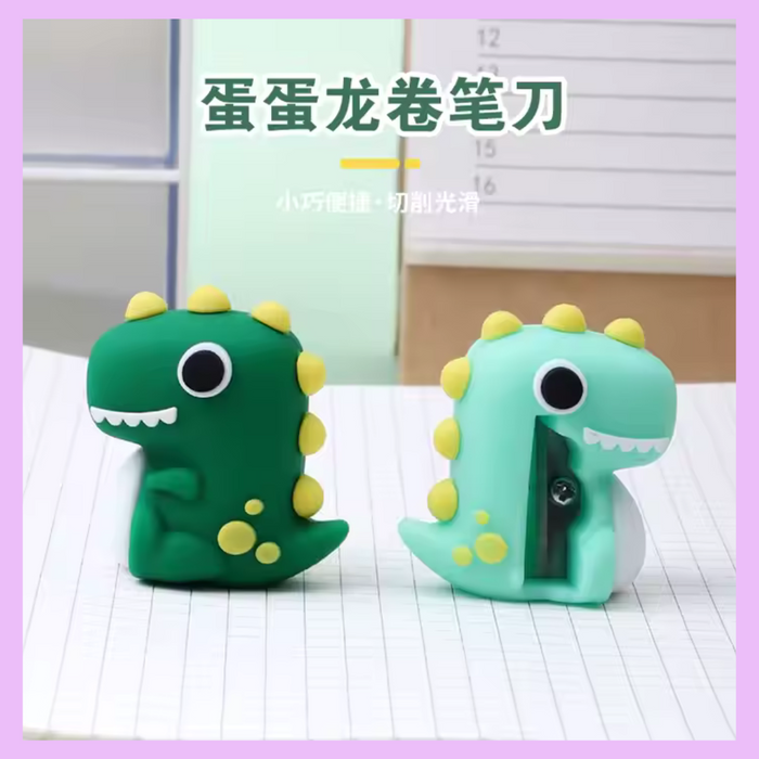 Dinosaur shaped pencil sharpener for school stationery