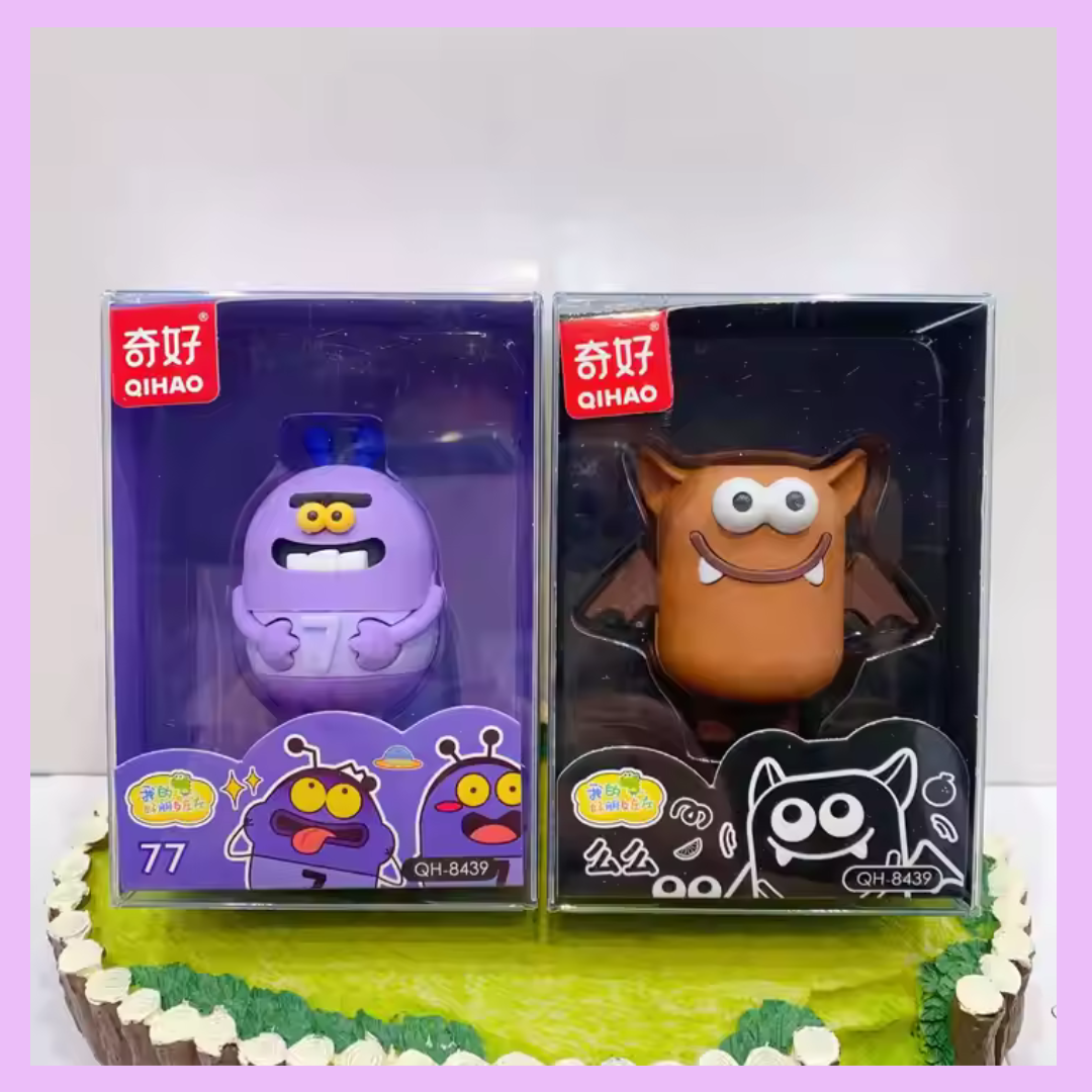 Monster and bat Zou Zou erasers