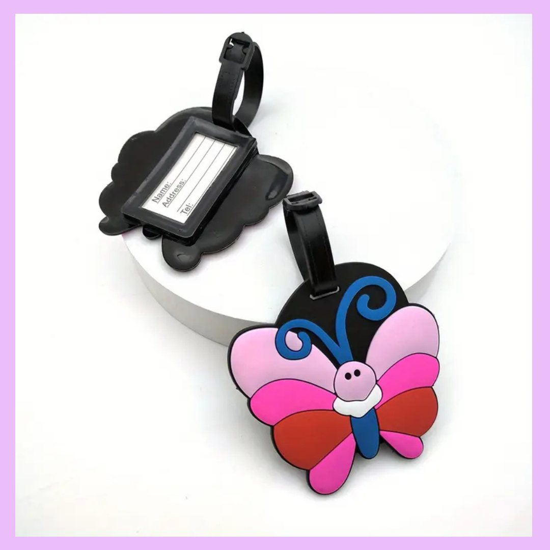 Butterfly luggage tag