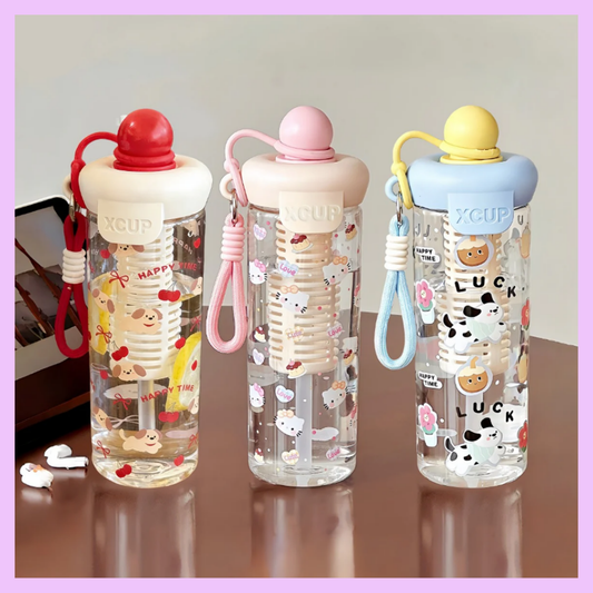 Kawaii XCUP water bottles with built in infuser