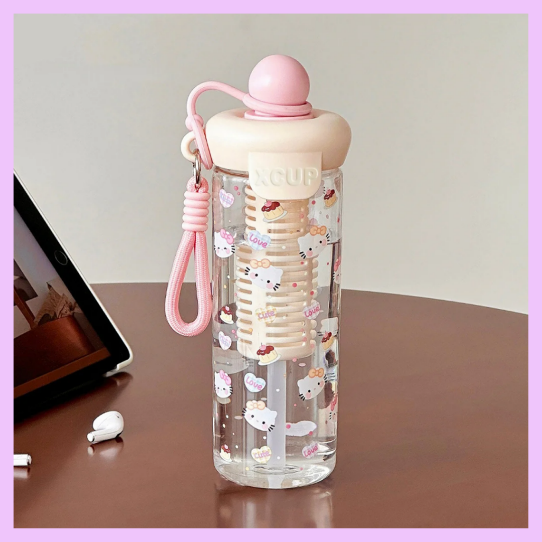 Kawaii XCUP water bottles with built in infuser