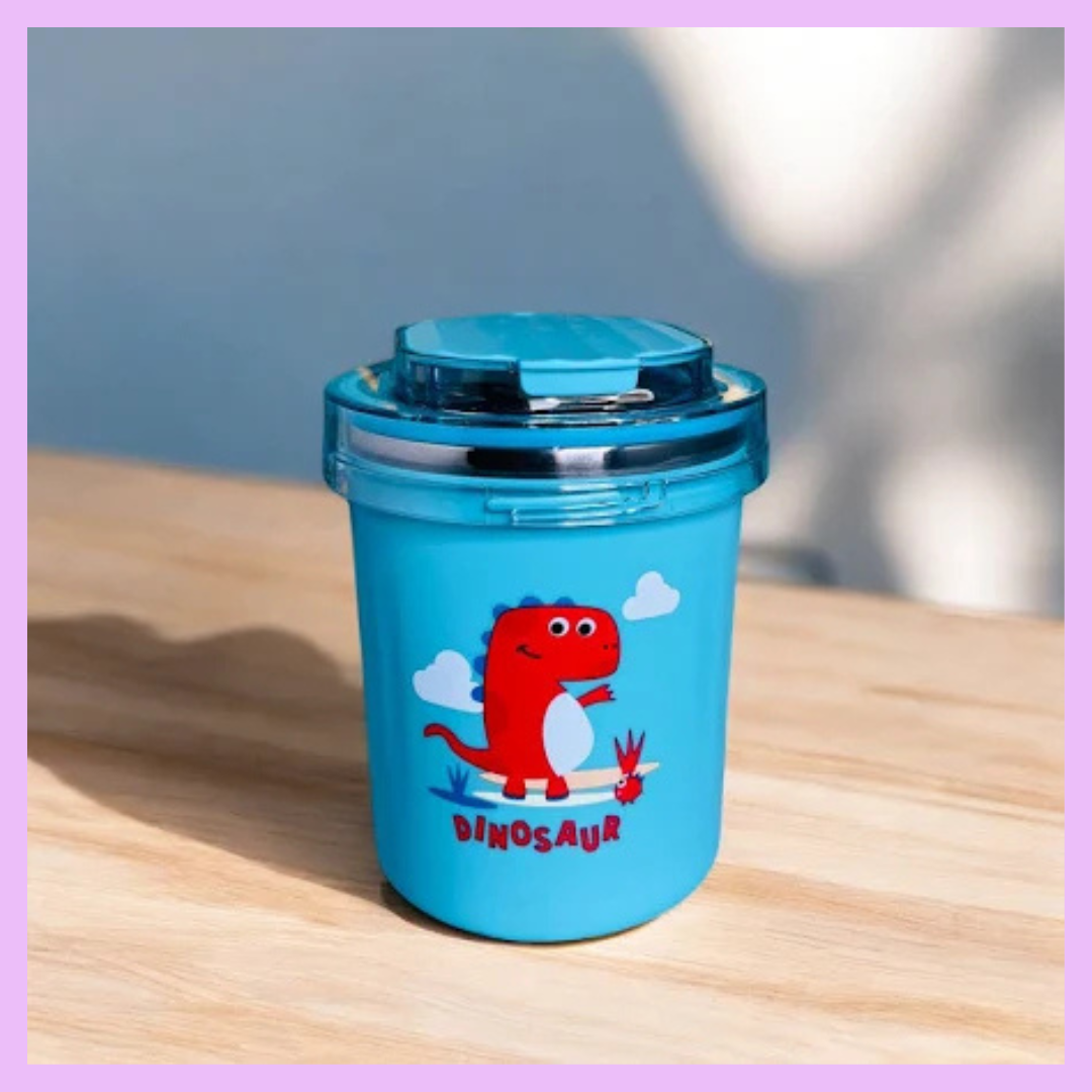Light blue 530 ml stainless steel mug