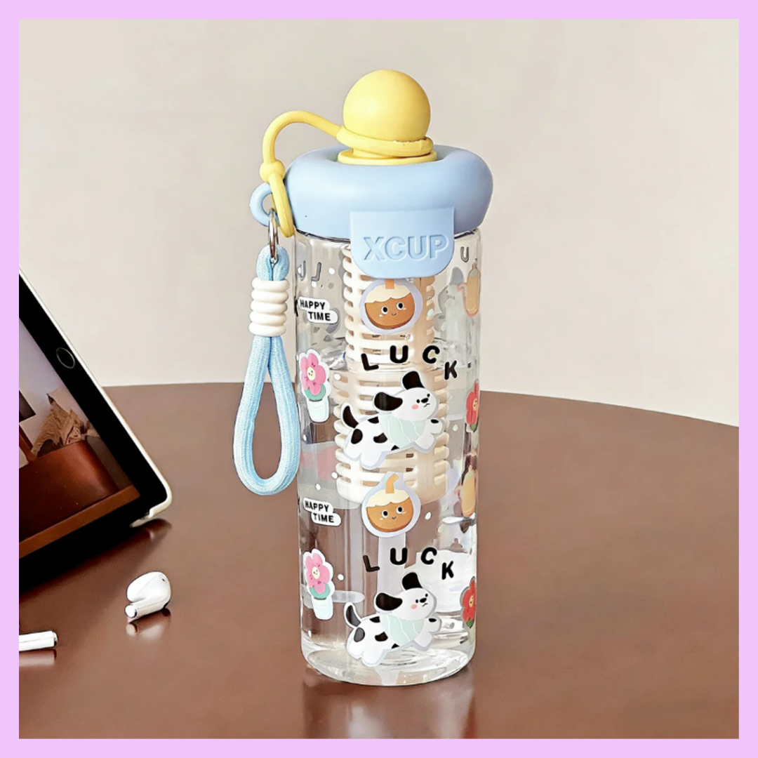 Kawaii XCUP water bottles with built in infuser