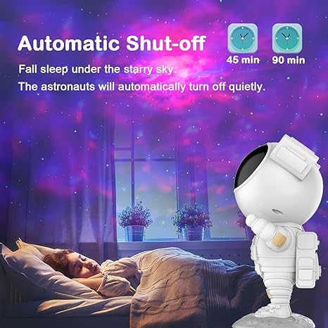 Astronaut galaxy projector with remote control lighting modes