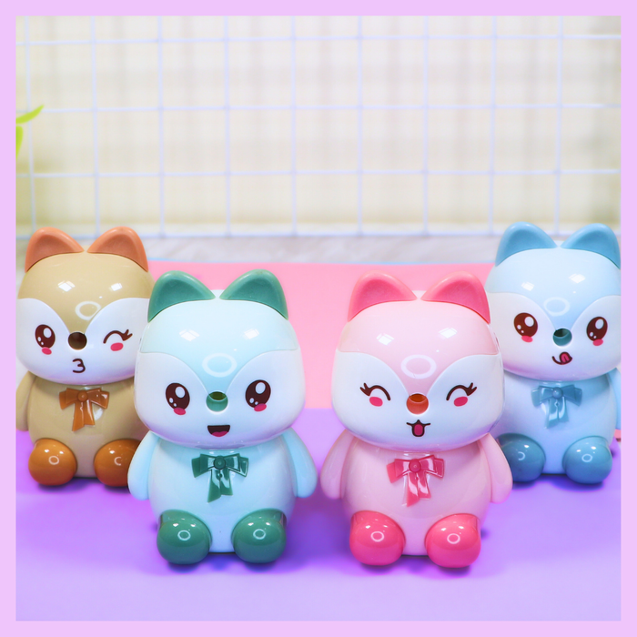 Cute cat pencil sharpener for a pencil case