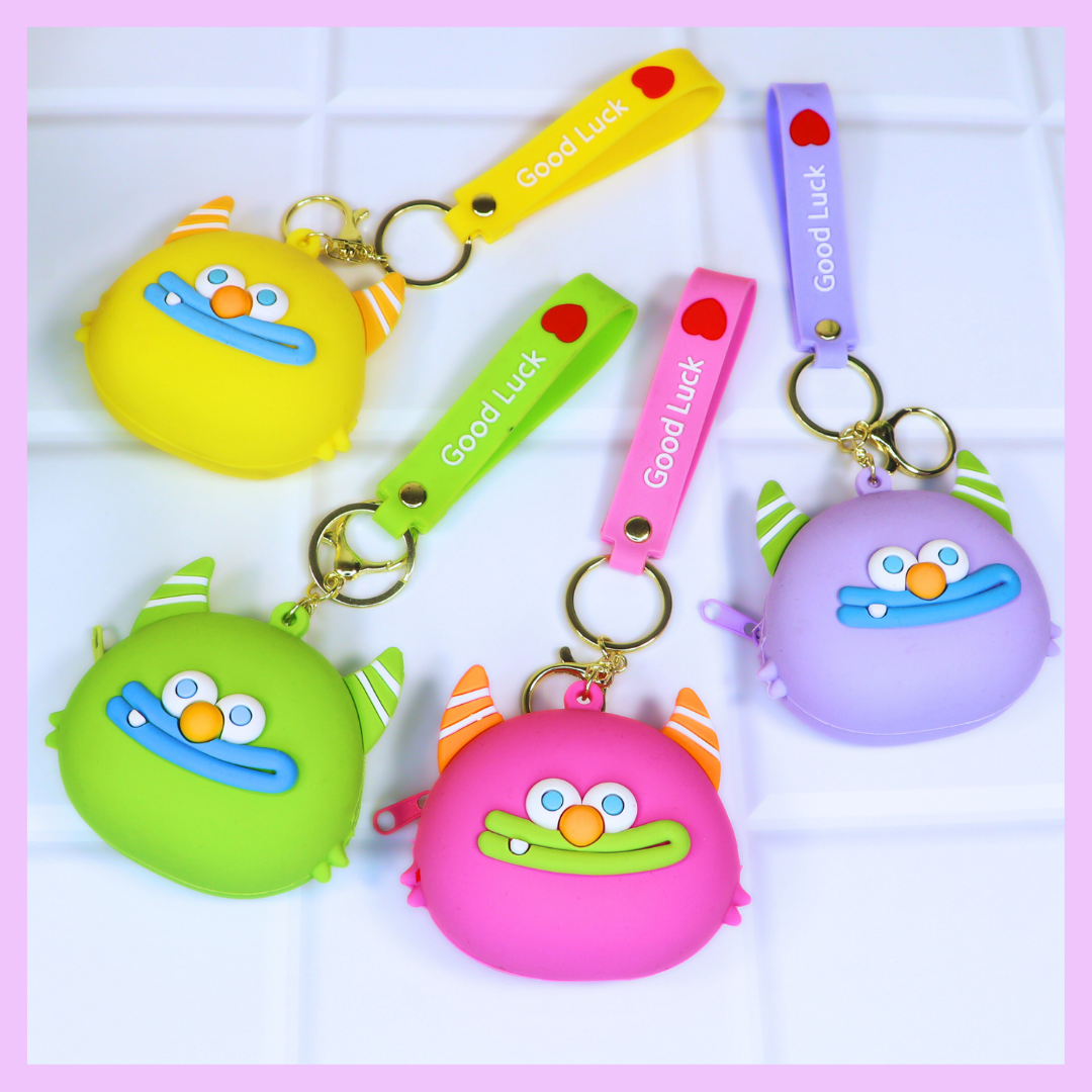 Monster silicone coin pouch