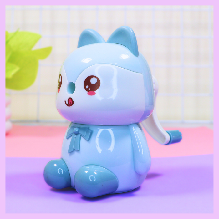 Cat shaped pencil sharpener in playful design