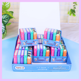 7-Piece Pencil Eraser Set – Cute School Stationery