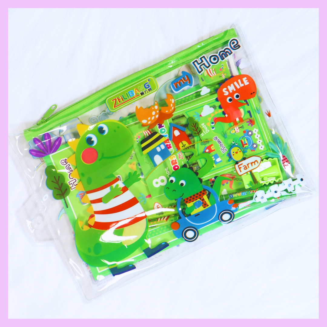 Dinosaur stationery gift set