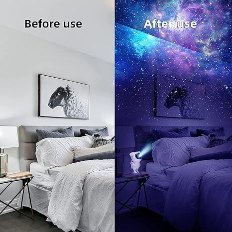 Astronaut star projector night light for bedroom décor and gifting
