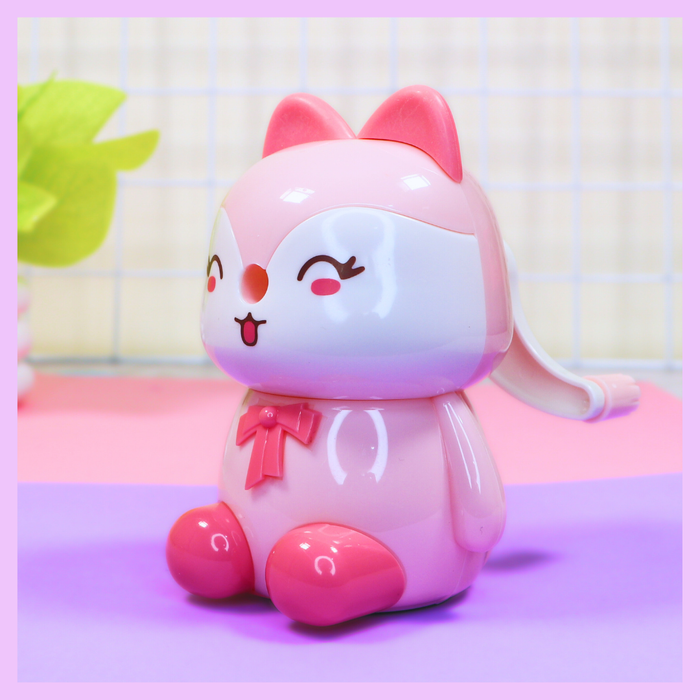 Cat pencil sharpener for school and study desk