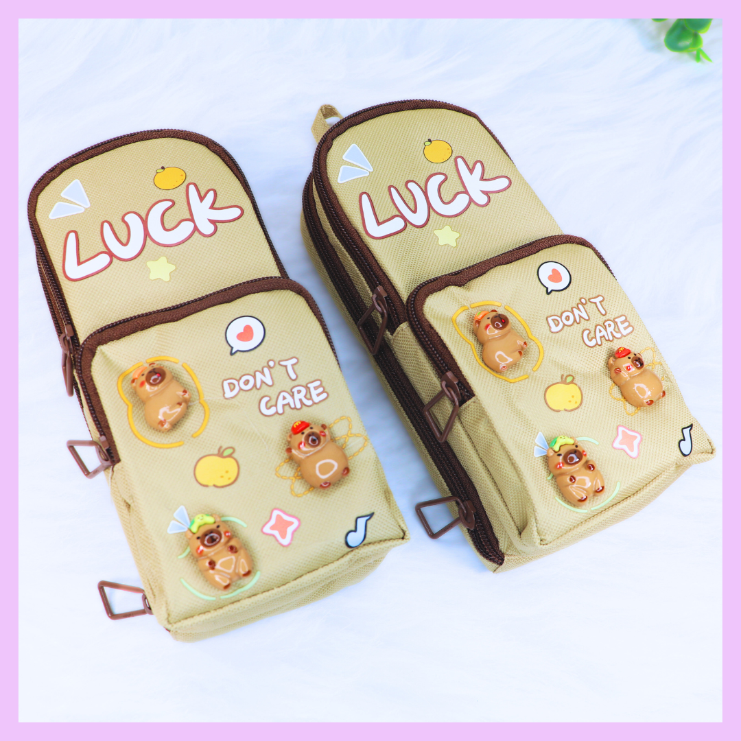 Luck character stationery pouch