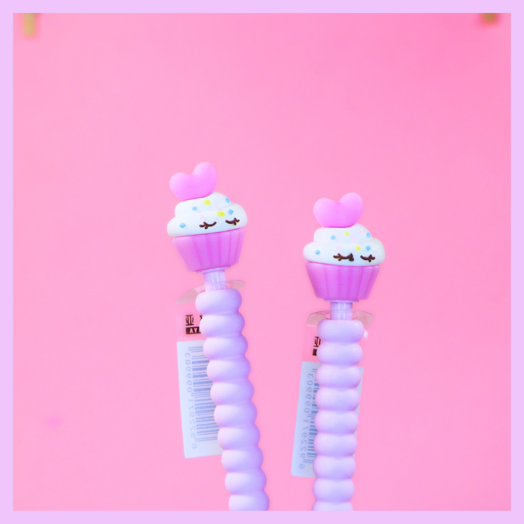 Cupcake mechanical pencil in purple