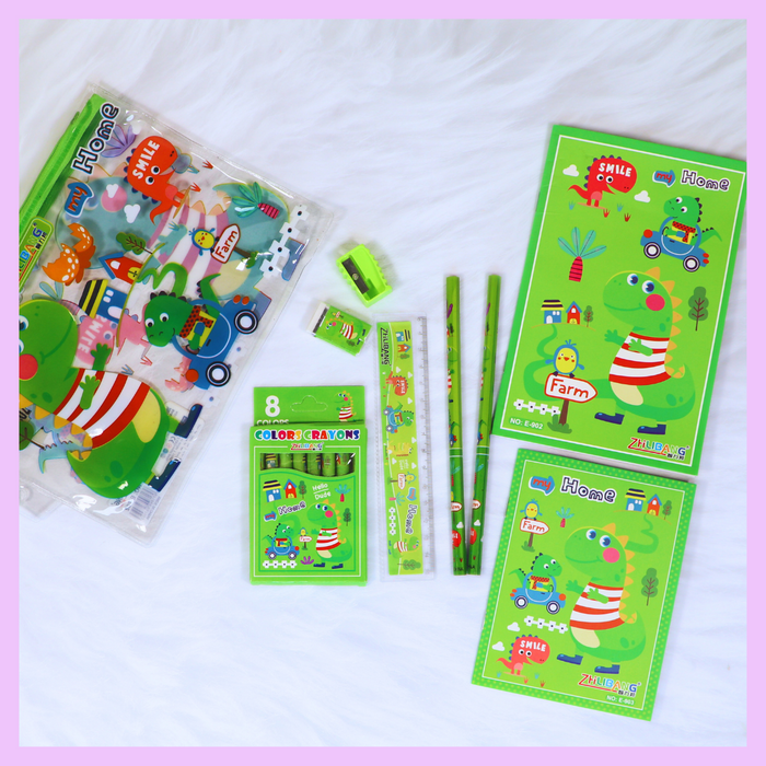Character-themed stationery gift set design
