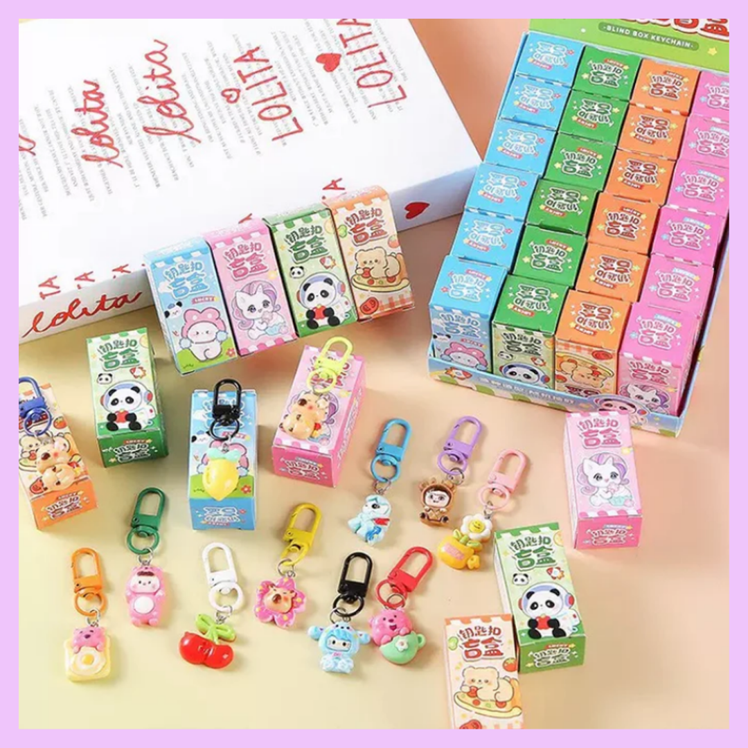 Cute mini blindbox charm keychains_2