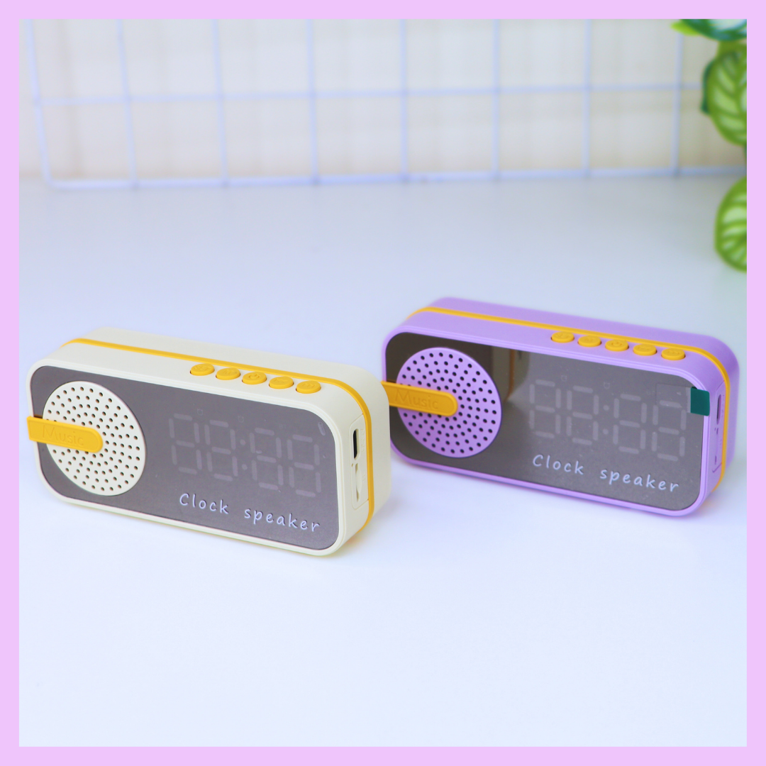 Digital clock speaker alternate view