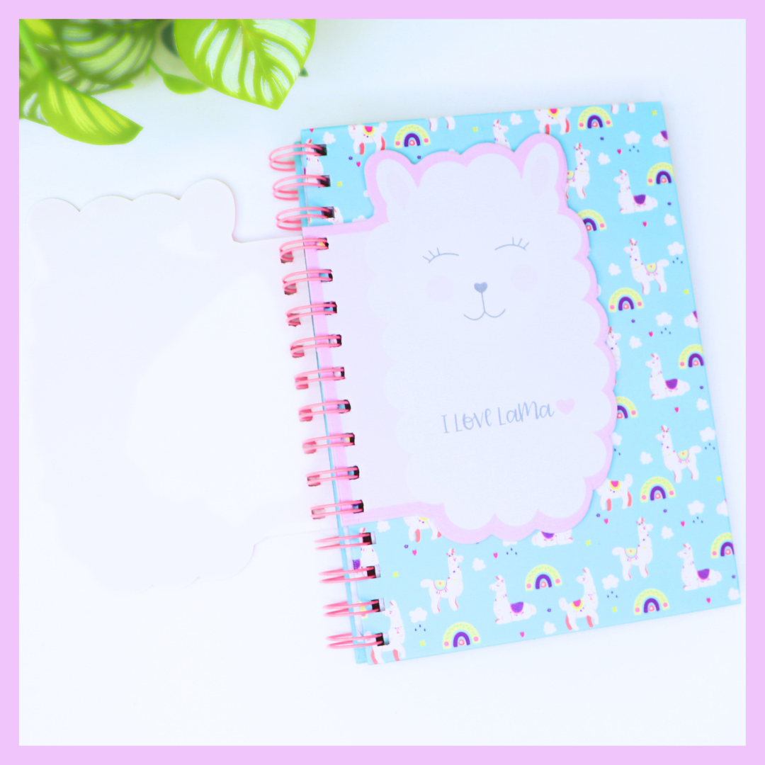 Llama spiral diary interior