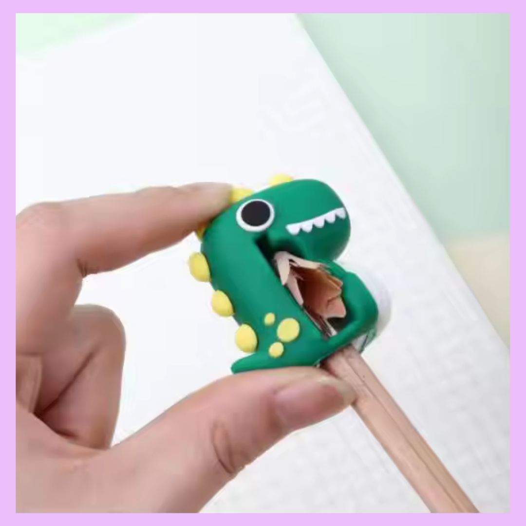 Cute dinosaur pencil sharpener for pencil cases