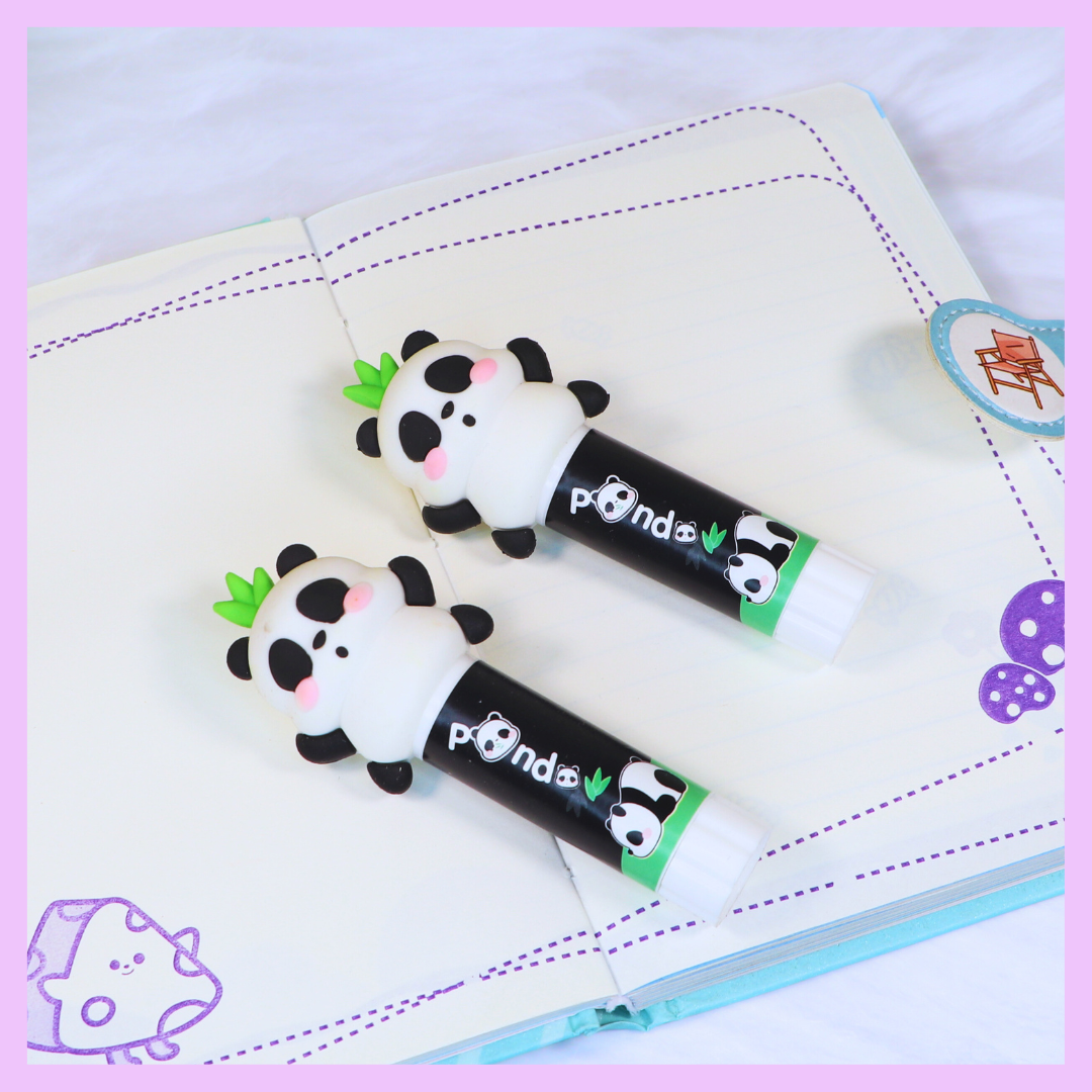 Panda glue stick character detail