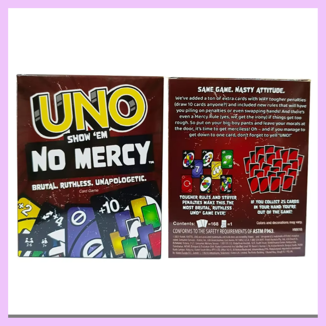 UNO No Mercy card game details