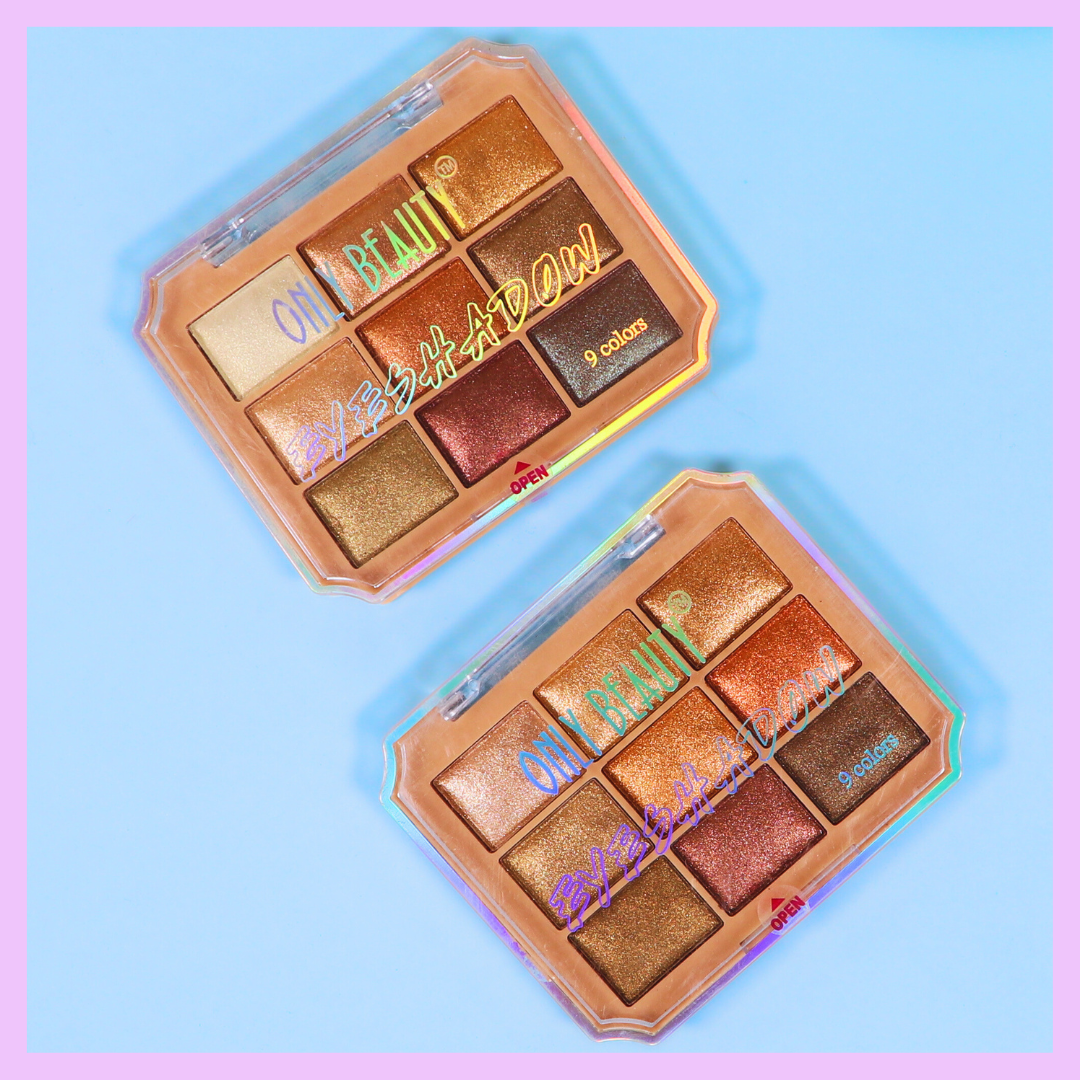 Nine shade eyeshadow palette