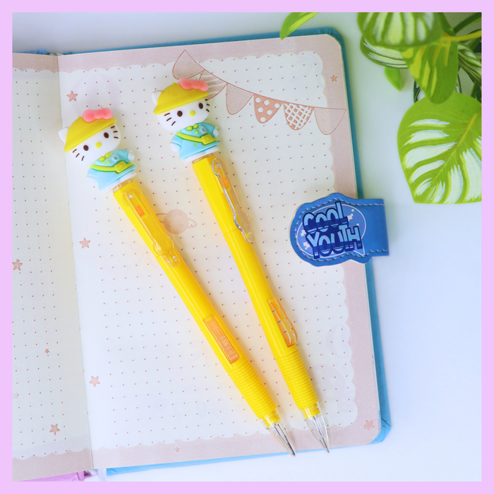 Yellow Hello Kitty mechanical pencil