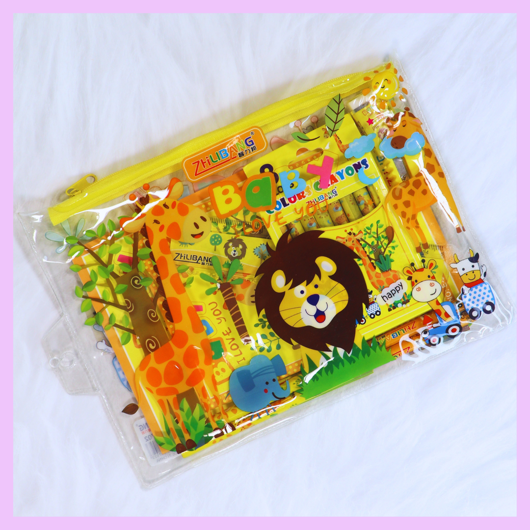 Lion stationery gift set