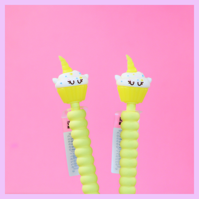 Cupcake mechanical pencil in yellow