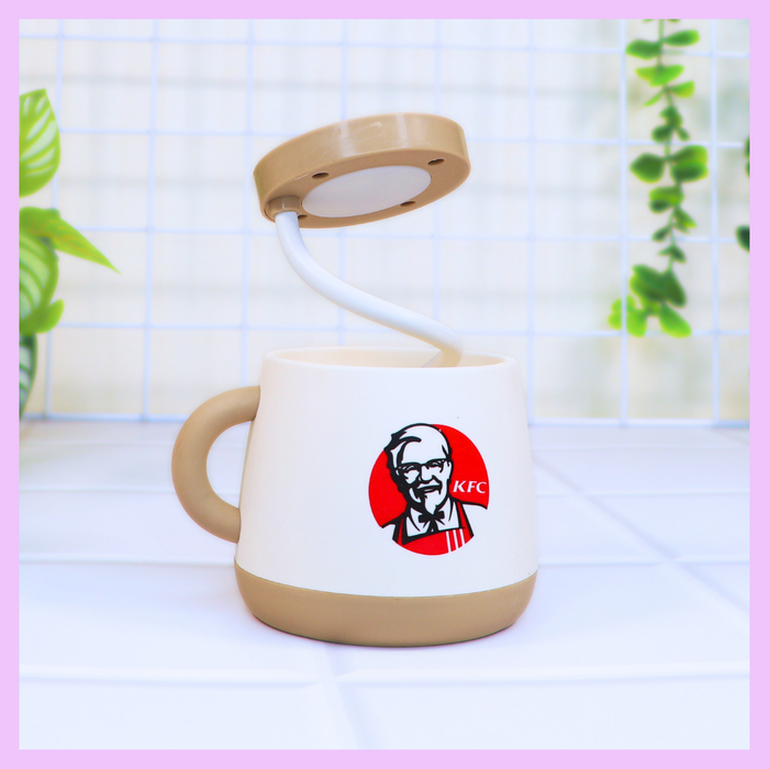 Beige KFC inspired cup lamp