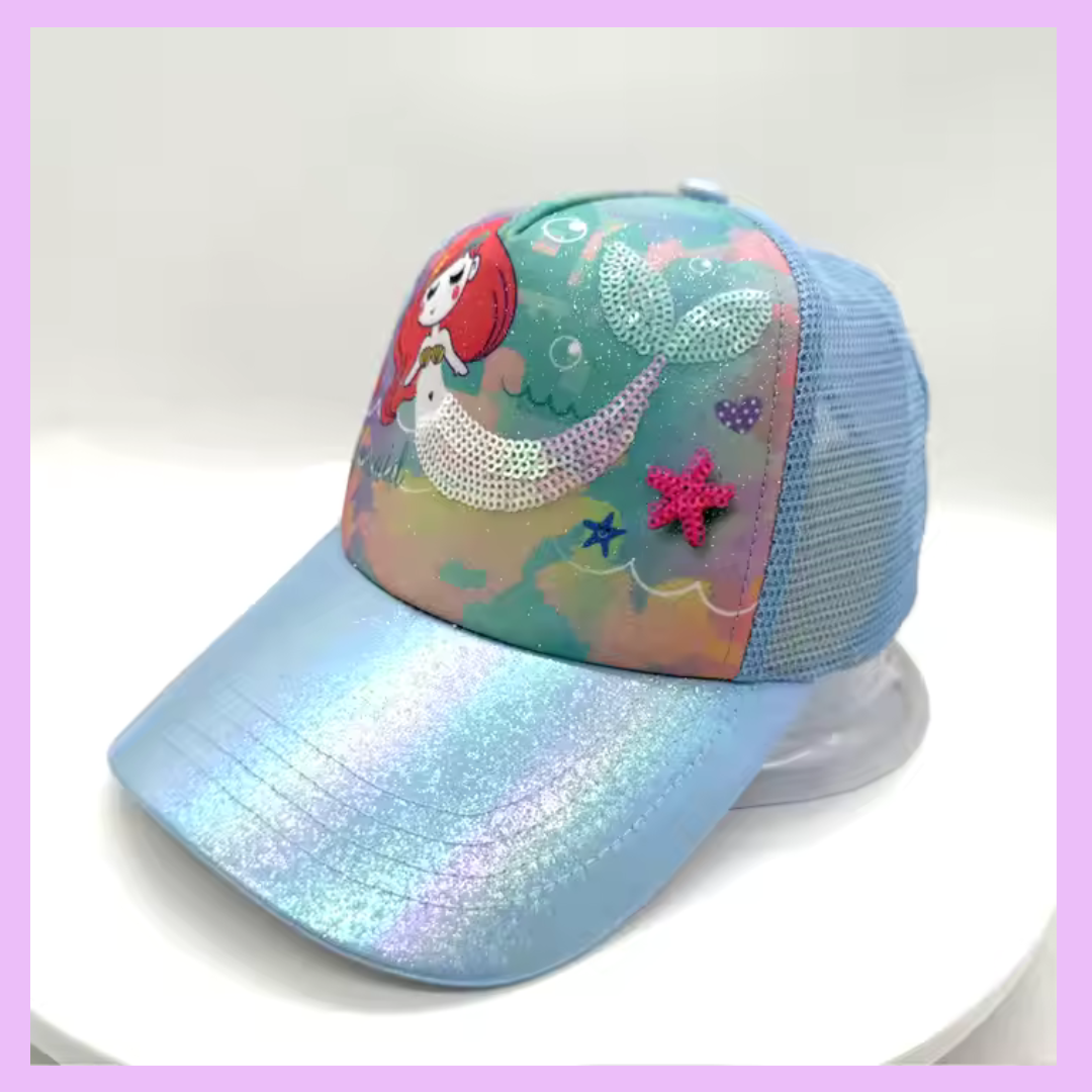 Premium kids cap - mermaid design