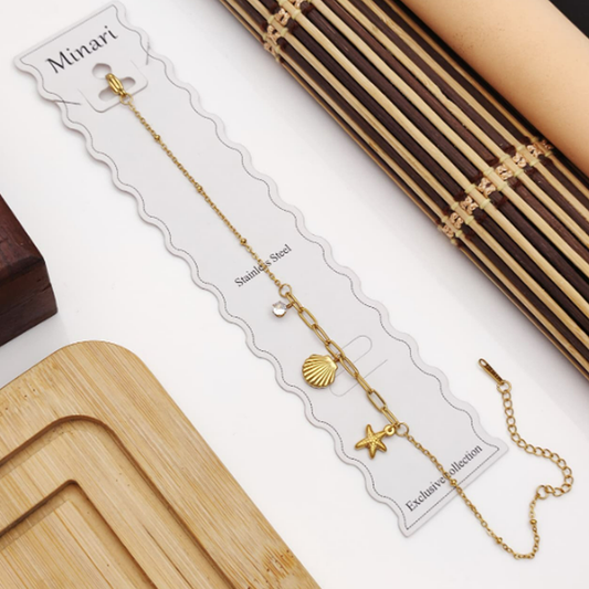 Anklet - Anti tarnish - Sea