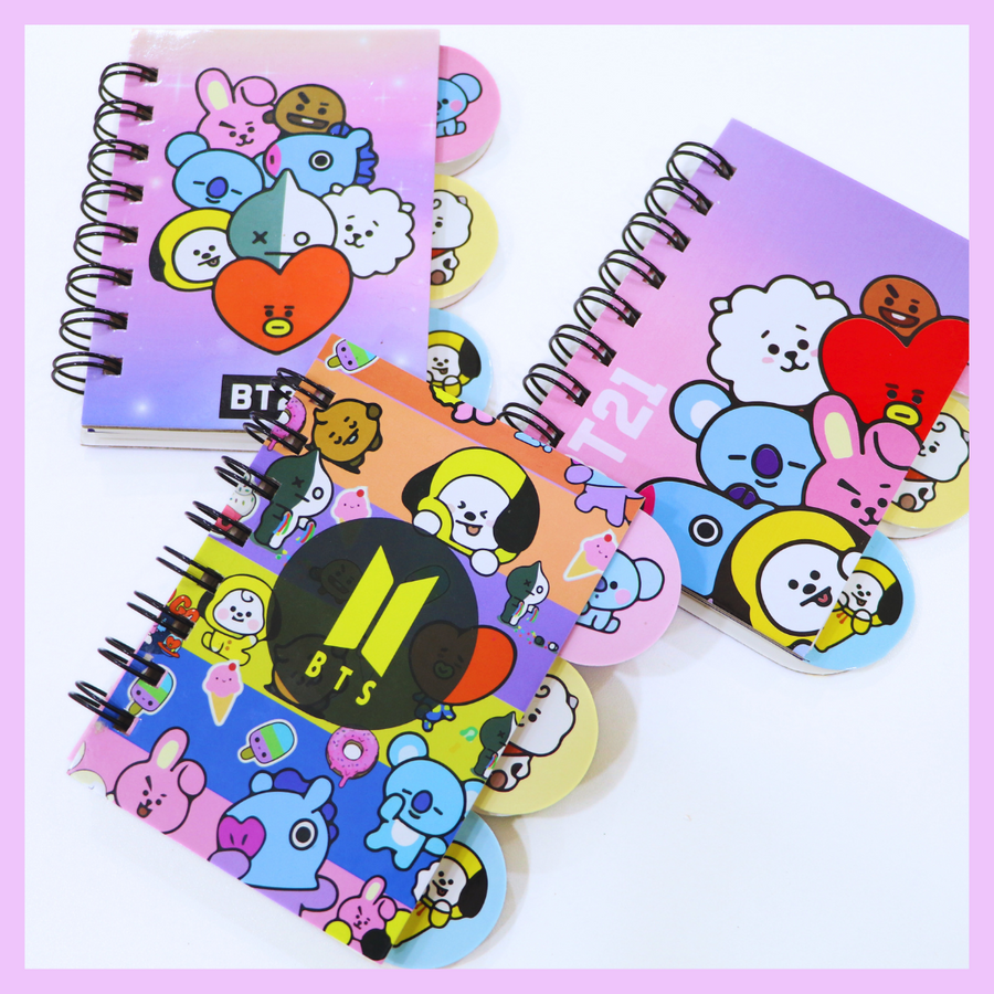 BT21 A6 mini diary for journaling and everyday notes