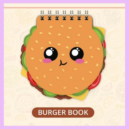 Burger Spiral Note book
