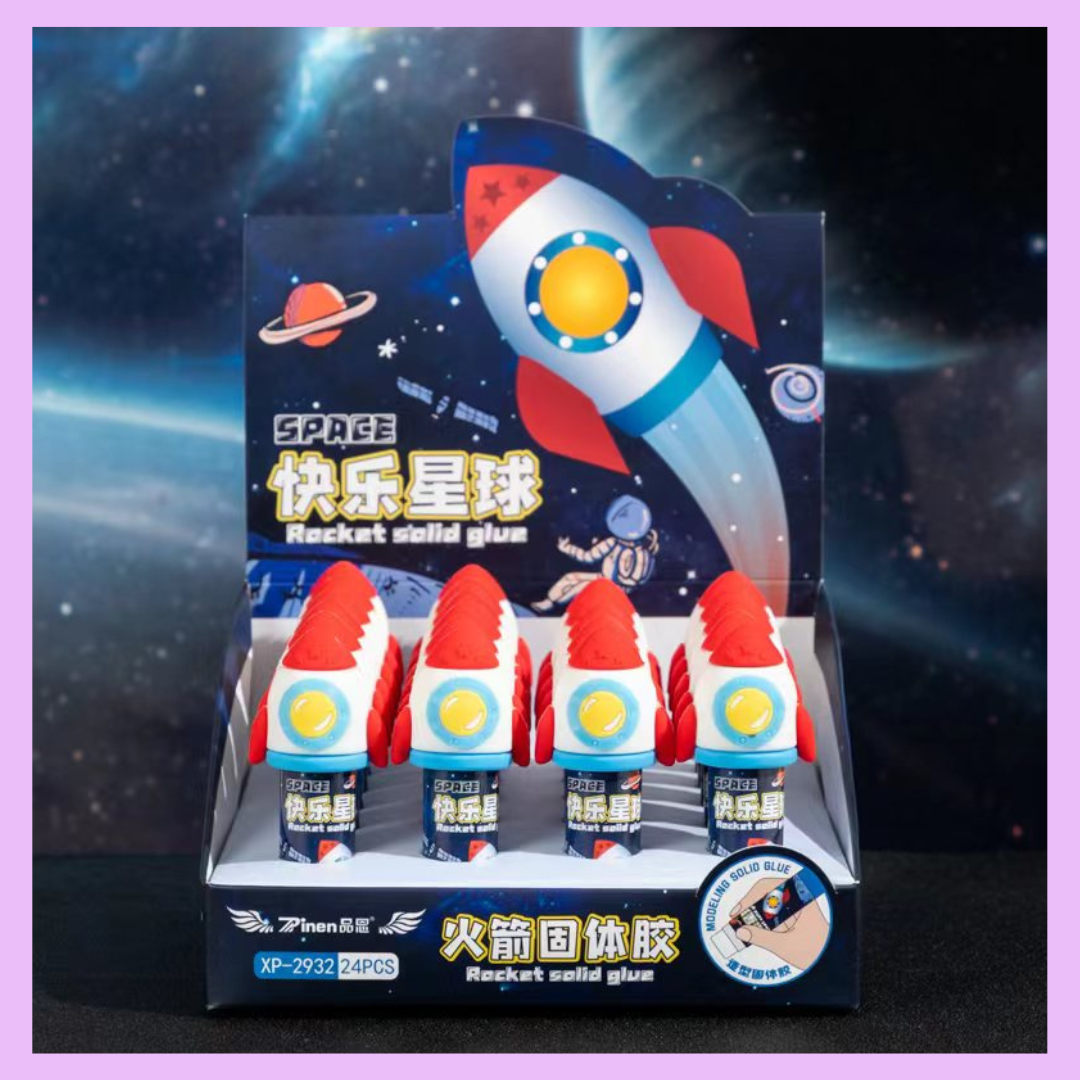 Rocket space glue stick