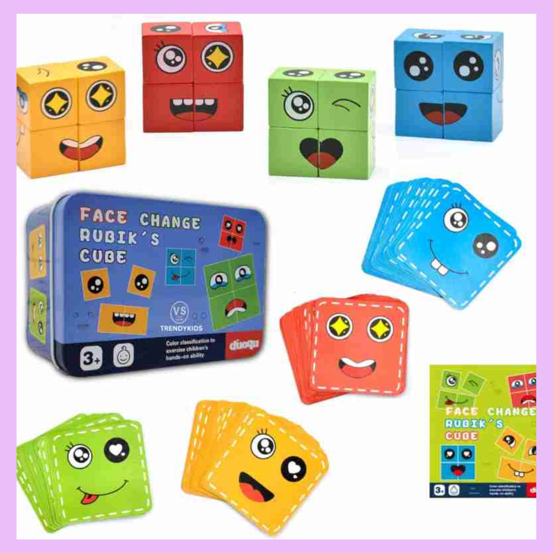 Crazy face puzzle for kids and adults