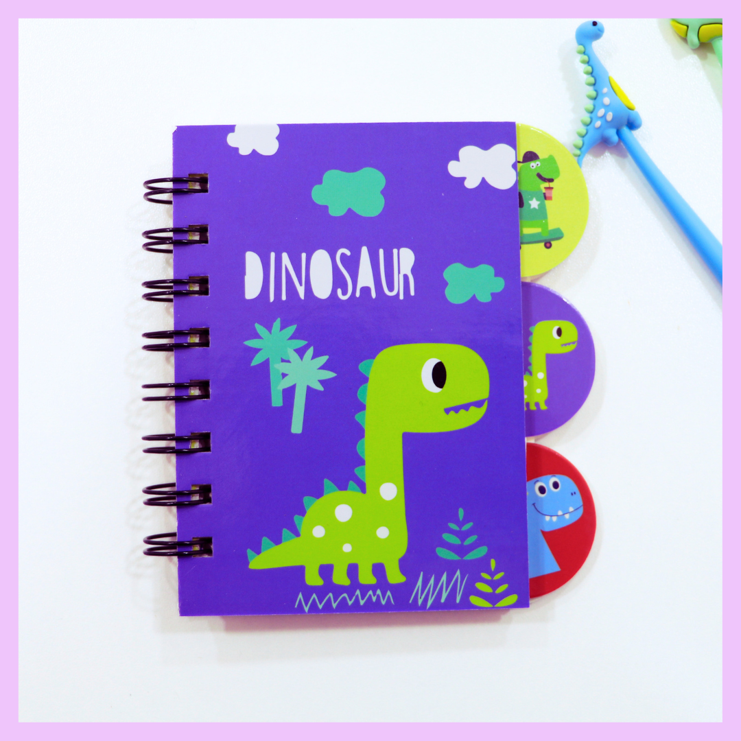 Blue dinosaur A6 mini diary