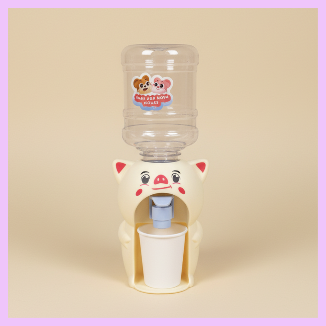 Pig mini water dispenser toy